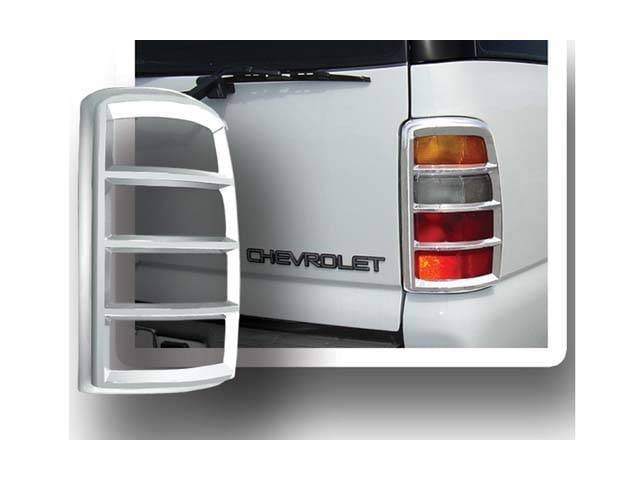 GMC YUKON 4dr QAA Chrome ABS plastic 2pcs Tail Light Bezels TL40198 thumbnail 3