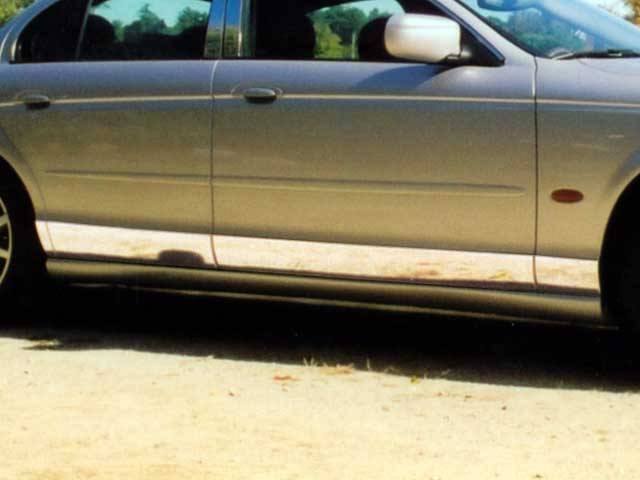 JAGUAR S-TYPE 4dr QAA Stainless 8pcs Rocker Panel Trim TH20098
