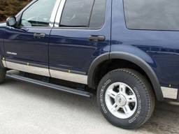 FORD EXPLORER 4dr QAA Stainless 8pcs Rocker Panel Trim TH44331