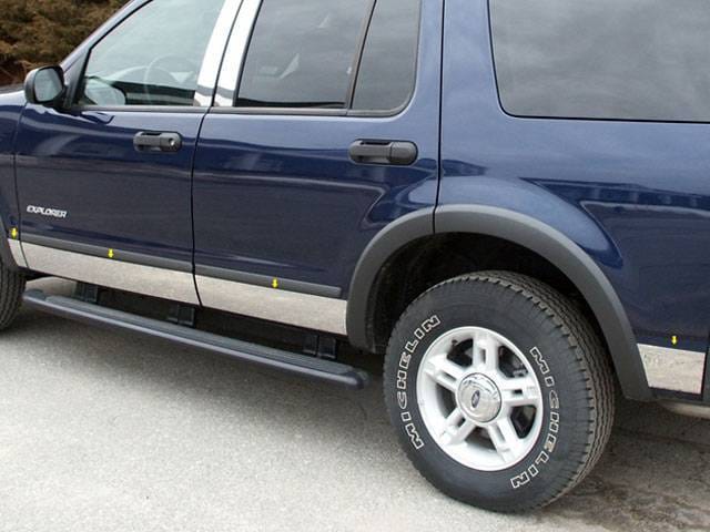 FORD EXPLORER 4dr QAA Stainless 8pcs Rocker Panel Trim TH44331