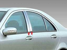 MERCEDES C CLASS 4dr QAA Stainless 4pcs Pillar Trim PP23081