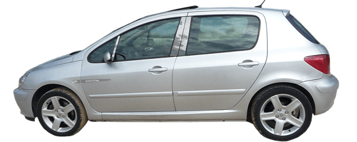 PEUGEOT 307 SW 5dr QAA Stainless 6pcs Pillar Trim PP25840 thumbnail 2