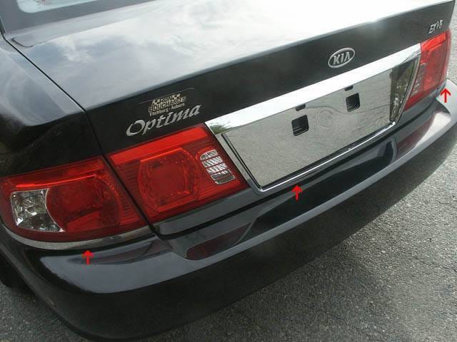 KIA OPTIMA 4dr QAA Stainless 3pcs Rear Deck Accent RD24805