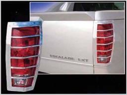 ESCALADE 4dr QAA Chrome ABS plastic 2pcs Tail Light Bezels TL42257