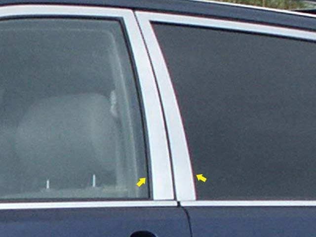 TOYOTA HIGHLANDER 4dr QAA Stainless 4pcs Pillar Trim PP24110