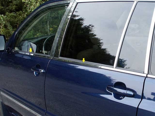 TOYOTA HIGHLANDER 4dr QAA Stainless 4pcs Window Sill Accent WS24110