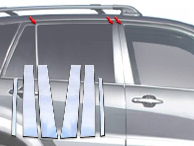 TOYOTA RAV4 4dr QAA Stainless 6pcs Pillar Trim PP21181