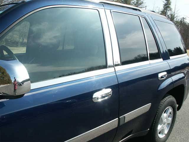 CHEVROLET TRAILBLAZER 4dr QAA Stainless 10pcs Window Sill Accent WS42290