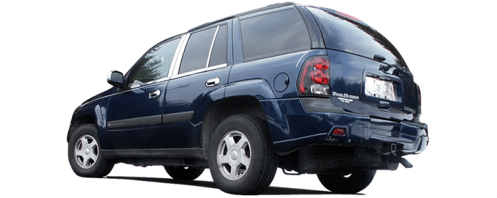 TRAILBLAZER 4dr QAA Molded Stainless 4pcs Wheel Well Fender Trim WZ42291 thumbnail 3