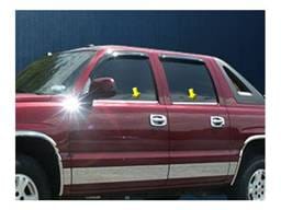 CHEVROLET AVALANCHE 4dr QAA Stainless 4pcs Window Sill Accent WS40198