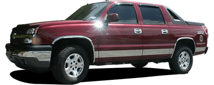 CHEVROLET AVALANCHE 4dr QAA Stainless 10pcs Rocker Panel Trim TH40198 thumbnail 2