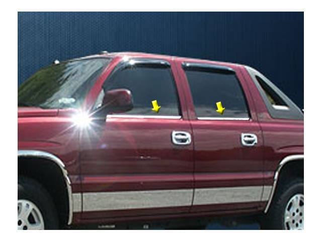 CHEVROLET AVALANCHE 4dr QAA Stainless 4pcs Window Sill Accent WS40198 thumbnail 3
