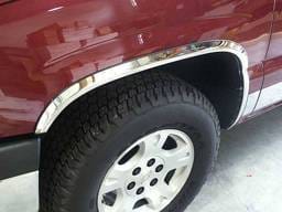 AVALANCHE/SILVERADO 4dr QAA Molded Stainless 4pcs Wheel Well Fender Trim WZ39181-L