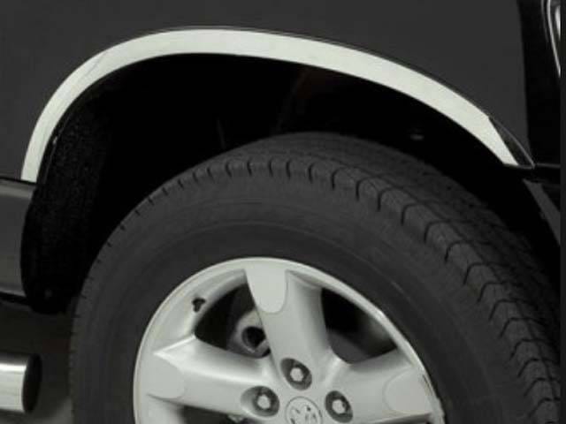 DODGE RAM 4dr QAA Molded Stainless 4pcs Wheel Well Fender Trim WZ42936