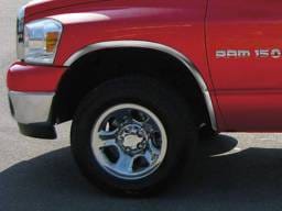 DODGE RAM 2/4dr QAA Molded Stainless 4pcs Wheel Well Fender Trim WZ42935