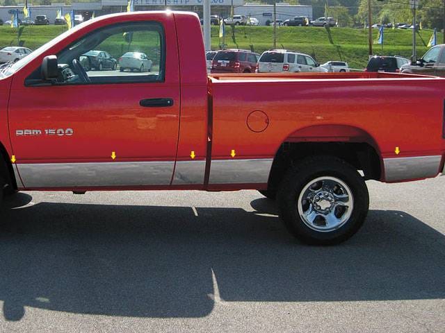 DODGE RAM 4dr QAA Stainless 10pcs Rocker Panel Trim TH42934