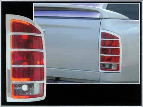 DODGE RAM Full Size QAA Chrome ABS plastic 2pcs Tail Light Bezels TL42935
