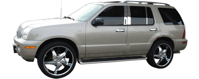 FORD EXPLORER SPORT TRAC 4dr QAA Stainless 6pcs Pillar Trim PP42643 thumbnail 4