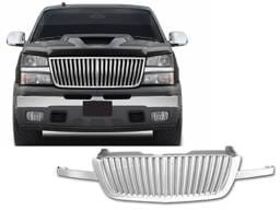 SILVERADO 2/4dr QAA Chrome ABS plastic 1pcs Grille Accent SGB43182