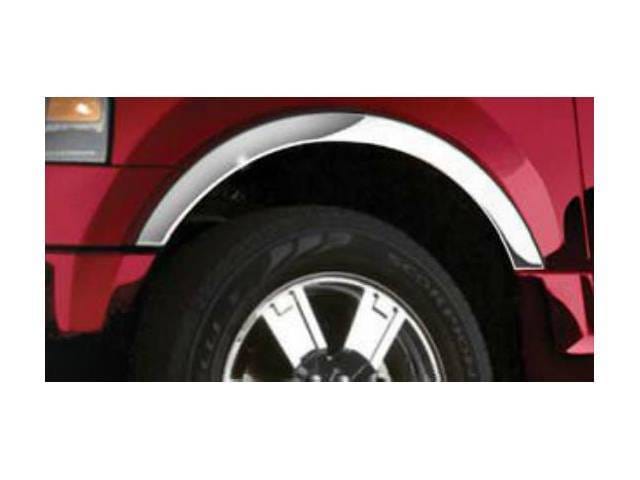 EXPEDITION 4dr QAA Molded Stainless 4pcs Wheel Well Fender Trim WZ43383
