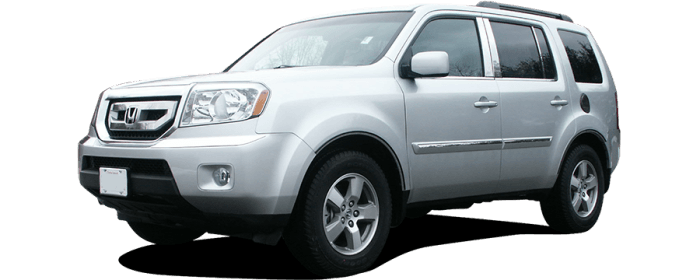 HONDA PILOT 4dr QAA Stainless 4pcs Pillar Trim PP25260 thumbnail 2