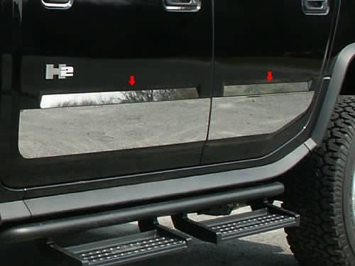 HUMMER H2 4dr QAA Stainless 4pcs Side Accent Trim HV43013