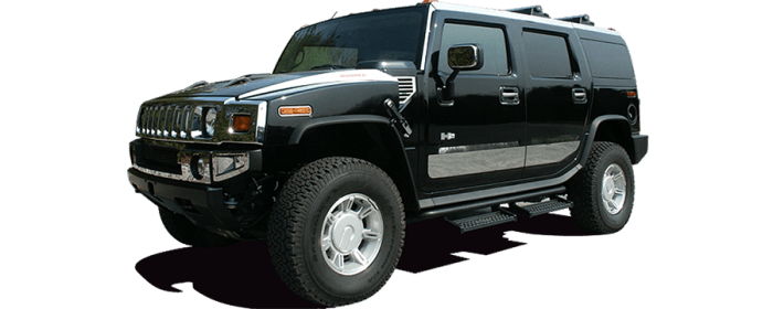 HUMMER H2 4dr QAA Stainless 5pcs Front Bumper Accent HV43007 thumbnail 2