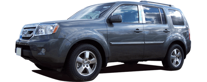 HONDA PILOT 4dr QAA Stainless 8pcs Rocker Panel Trim TH25260 thumbnail 3