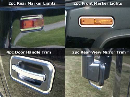 HUMMER H2 4dr QAA Stainless 11pcs Trim Package HV43015