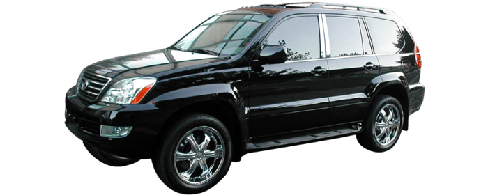 LEXUS GX470 4dr QAA Stainless 6pcs Pillar Trim PP24123 thumbnail 2