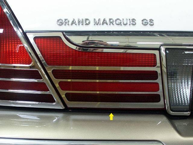 MERCURY GRAND MARQUIS 4dr QAA Stainless 2pcs Tail Light Accent TL43481 thumbnail 4