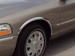 GRAND MARQUIS 4dr QAA Molded Stainless 4pcs Wheel Well Fender Trim WZ43483