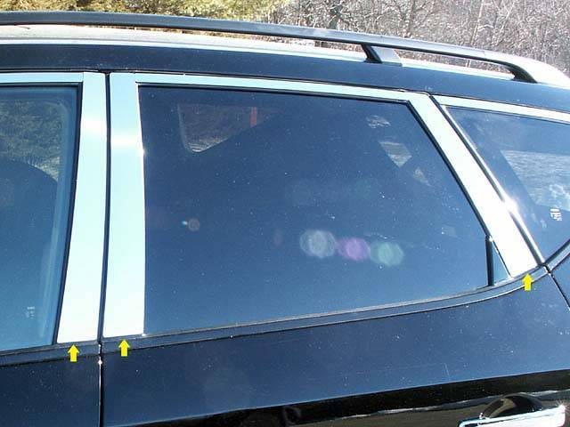 Fits Nissan MURANO Crew Cab QAA Stainless 6pcs Pillar Trim PP24591