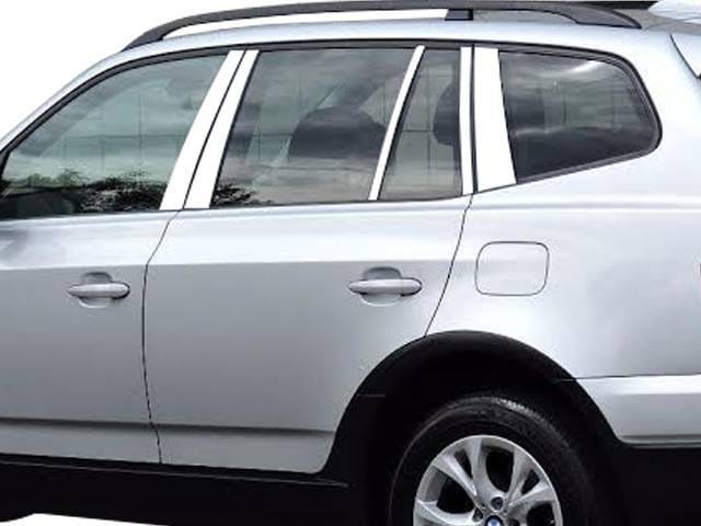 BMW X3 4dr QAA Stainless 10pcs Pillar Trim PP25942