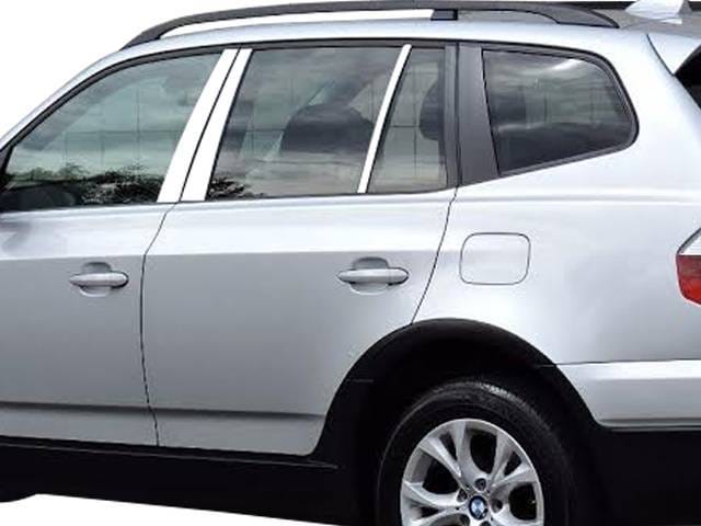 BMW X3 4dr QAA Stainless 6pcs Pillar Trim PP25941
