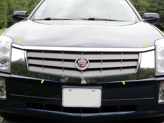 CADILLAC SRX 4dr QAA Stainless 4pcs Grille Accent SG44260
