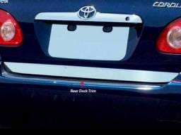 TOYOTA COROLLA 4dr QAA Stainless 1pcs Rear Deck Accent RD24112