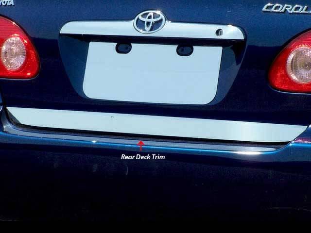 TOYOTA COROLLA 4dr QAA Stainless 1pcs Rear Deck Accent RD24112