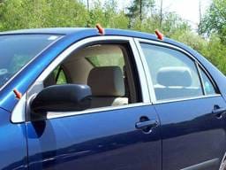 TOYOTA COROLLA 4dr QAA Stainless 6pcs Window Accent Package WP24113