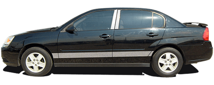 CHEVROLET MALIBU 4dr QAA Stainless 8pcs Rocker Panel Trim TH44106 thumbnail 2