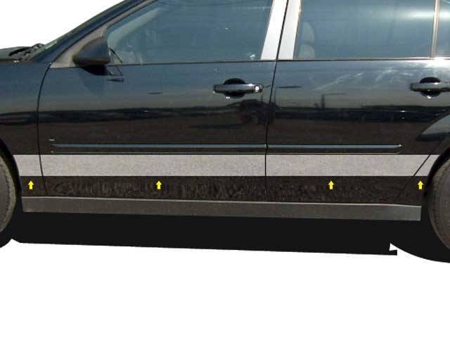 CHEVROLET MALIBU 4dr QAA Stainless 8pcs Rocker Panel Trim TH44105