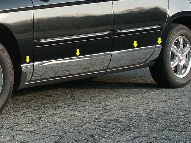 CHRYSLER PACIFICA 4dr QAA Stainless 8pcs Rocker Panel Trim TH44751
