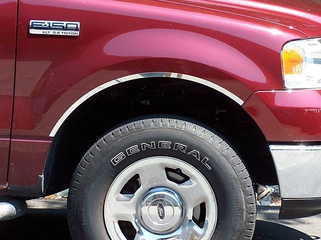 FORD F-150 2/4dr QAA Stainless 4pcs Wheel Well Accent WQ44308