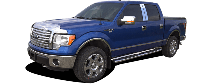 F-150 Super Cab, 6.5' Bed, NO Flares QAA  10pcs Molding Insert MI44302 thumbnail 5