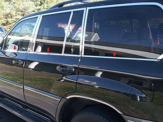 LEXUS LX470 4dr QAA Stainless 6pcs Window Sill Accent WS24120