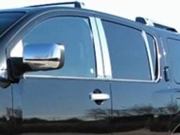 Fits Nissan ARMADA 4dr QAA Stainless 6pcs Pillar Trim PP24524
