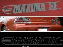 Fits Nissan MAXIMA 4dr QAA Stainless 2pcs Graphic/Logo/emblem SGR24541