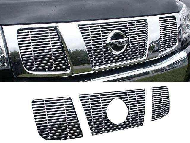 Fits Nissan TITAN 2/4dr QAA 3pcs Grille Accent SGB24515 thumbnail 3