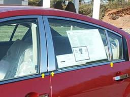 Fits Nissan MAXIMA 4dr QAA Stainless 6pcs Pillar Trim PP24541