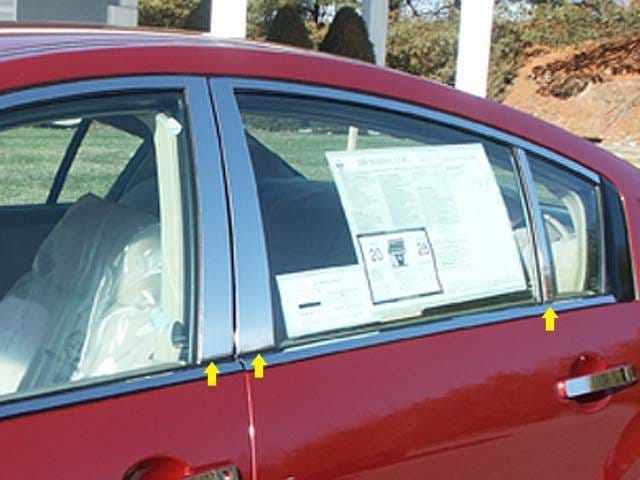 Fits Nissan MAXIMA 4dr QAA Stainless 6pcs Pillar Trim PP24541
